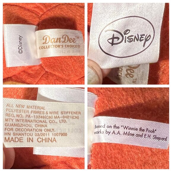 Disney Winnie The Pooh Dan Dee Halloween Thanksgiving Pumpkin Scarecrow 2011 - Picture 11 of 16